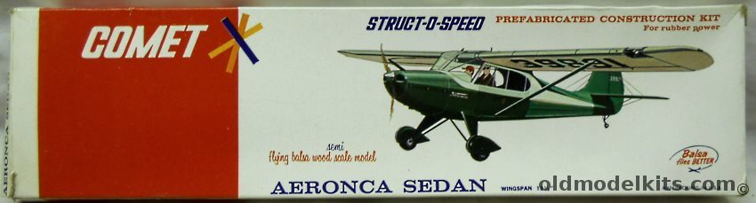 Comet Aeronca Sedan Struct-O-Speed Deluxe Issue, 2301 plastic model kit